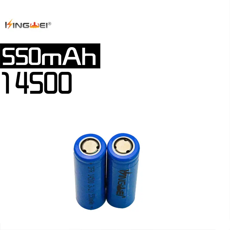 20pcs kingwei IFR 3.2v 14500 li-ion battery 550mah LiFePO4 AA rechargeable lithium ion cell for camera solar light
20pcs kingwei IFR 3.2v 14500 li-ion battery 550mah LiFePO4 AA rechargeable lithium ion cell for camera solar light