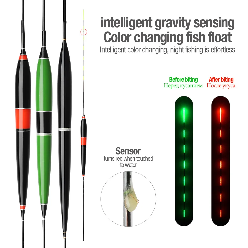 DONQL Smart Glowing Fishing Float Luminous Led Light Float Fish Bite Automatically Remind Electric Fishing Buoy With Batteries
DONQL Smart Glowing Fishing Float Luminous Led Light Float Fish Bite Automatically Remind Electric Fishing Buoy With Batteries