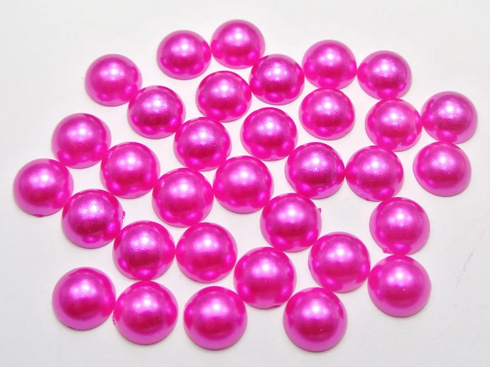 Hot Pink 100pcs Half Pearl Bead 12mm Flat Back Scrapbook imitation pearl diy Decoration
Hot Pink 100pcs Half Pearl Bead 12mm Flat Back Scrapbook imitation pearl diy Decoration