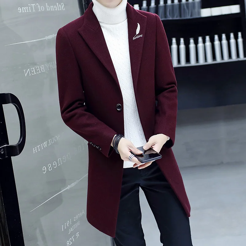 2020 Men Wool Long Jacket Coat , Mens Coats , Winter Mens Black Trench Jackets , Big Size Casual Lapel Burgundy Men's Jacket
2020 Men Wool Long Jacket Coat , Mens Coats , Winter Mens Black Trench Jackets , Big Size Casual Lapel Burgundy Men's Jacket