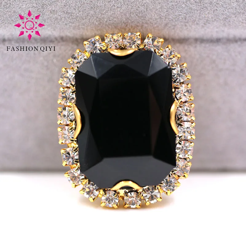 New arrival Gold base Rectangular octagonal shape Black sew on rhinestones glass Crystal button DIY clothing accessories
New arrival Gold base Rectangular octagonal shape Black sew on rhinestones glass Crystal button DIY clothing accessories