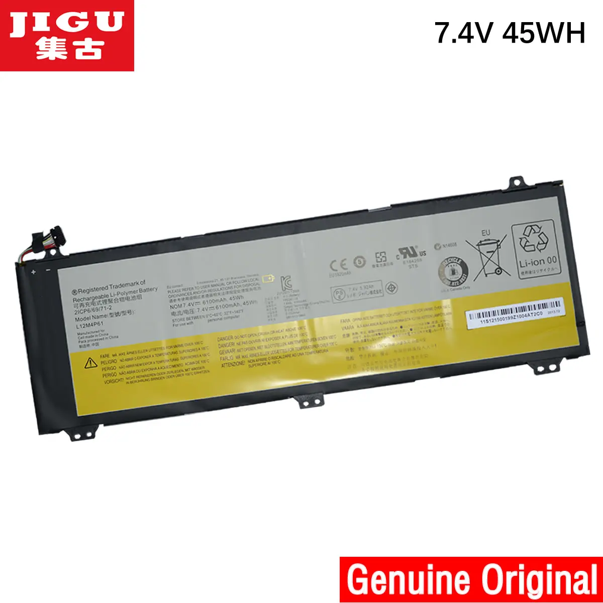 JIGU 7.4V 45WH ORIGNAL Laptop Battery L12M4P61 FOR LENOVO For IdeaPad U330 U330p U330t
JIGU 7.4V 45WH ORIGNAL Laptop Battery L12M4P61 FOR LENOVO For IdeaPad U330 U330p U330t