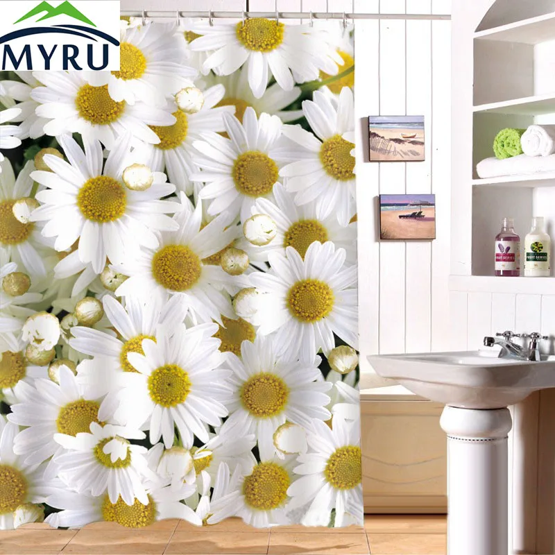 MYRU 180x180cm shower curtain waterproof curtians 3D Daisy digital printing shower curtain bathroom curtain free shipping
MYRU 180x180cm shower curtain waterproof curtians 3D Daisy digital printing shower curtain bathroom curtain free shipping