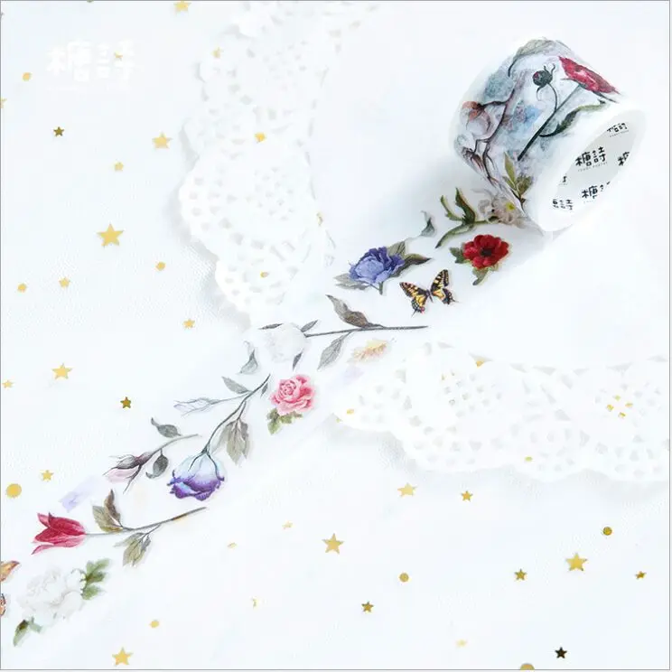 35mm Vintage floral flowers memory butterfly decoration planner washi tape DIY diary scrapbooking craft masking tape escolar
35mm Vintage floral flowers memory butterfly decoration planner washi tape DIY diary scrapbooking craft masking tape escolar