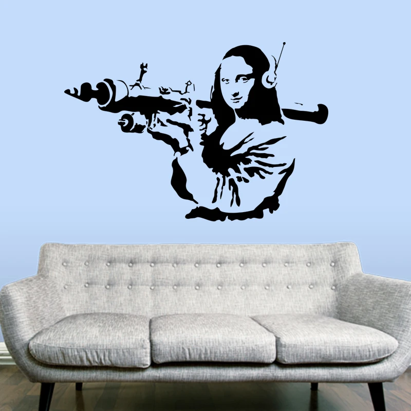 BANKSY Gioconda Terrorist WALL STICKER Home Decor Street Art Vinyl Decals Removable Mural Decals House Decoration
BANKSY Gioconda Terrorist WALL STICKER Home Decor Street Art Vinyl Decals Removable Mural Decals House Decoration