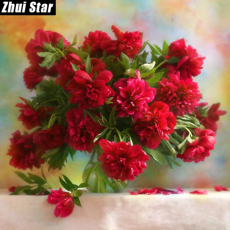 5D DIY Diamond Painting Red peony flowers Embroidery Full Square Diamond Cross Stitch Rhinestone Mosaic Painting Decor Gift VIP
5D DIY Diamond Painting Red peony flowers Embroidery Full Square Diamond Cross Stitch Rhinestone Mosaic Painting Decor Gift VIP