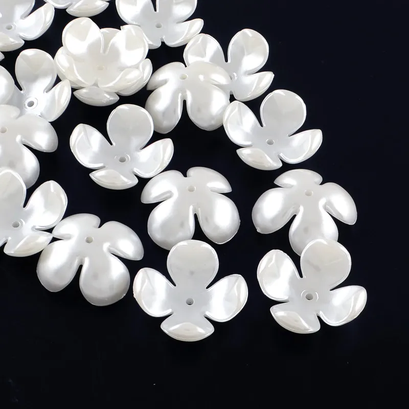 about 200pcs/bag White 4-Petal Flower ABS Plastic Imitation Pearl Bead Caps for Jewelry Making 24x24x11mm Hole: 2mm
about 200pcs/bag White 4-Petal Flower ABS Plastic Imitation Pearl Bead Caps for Jewelry Making 24x24x11mm Hole: 2mm