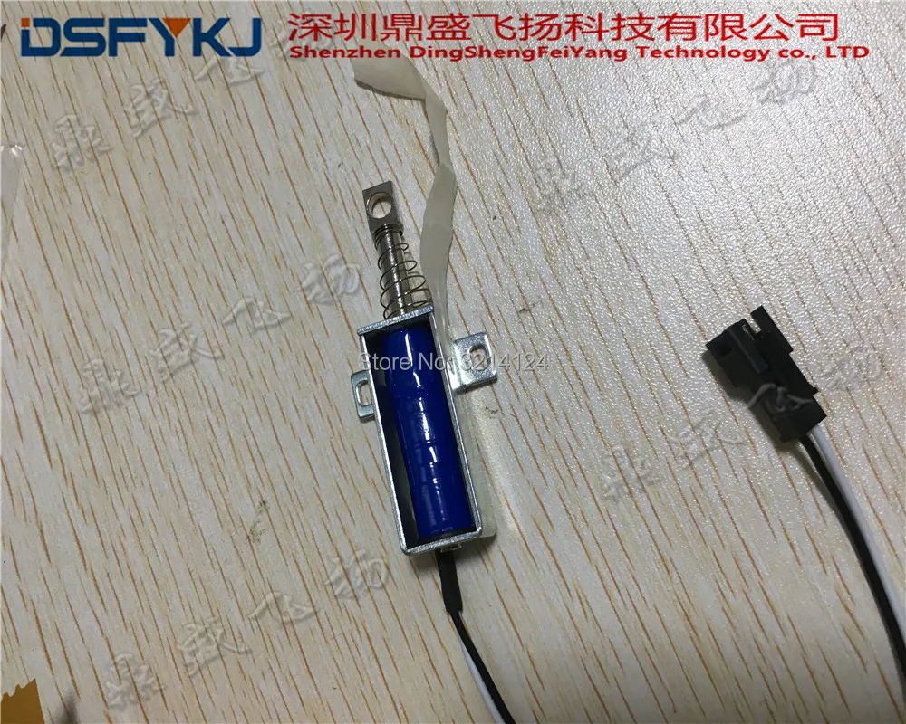 2020 DS 0437L вытяжной электромагнит круглая труба DC12v DC5V ход 5 мм электромагнитный