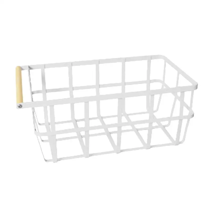 1 Pc Kitchen Iron Basket White Vegetable Wooden Handle Drainer Storage Case Holder Container For Hotel Home Restaurant
1 Pc Kitchen Iron Basket White Vegetable Wooden Handle Drainer Storage Case Holder Container For Hotel Home Restaurant