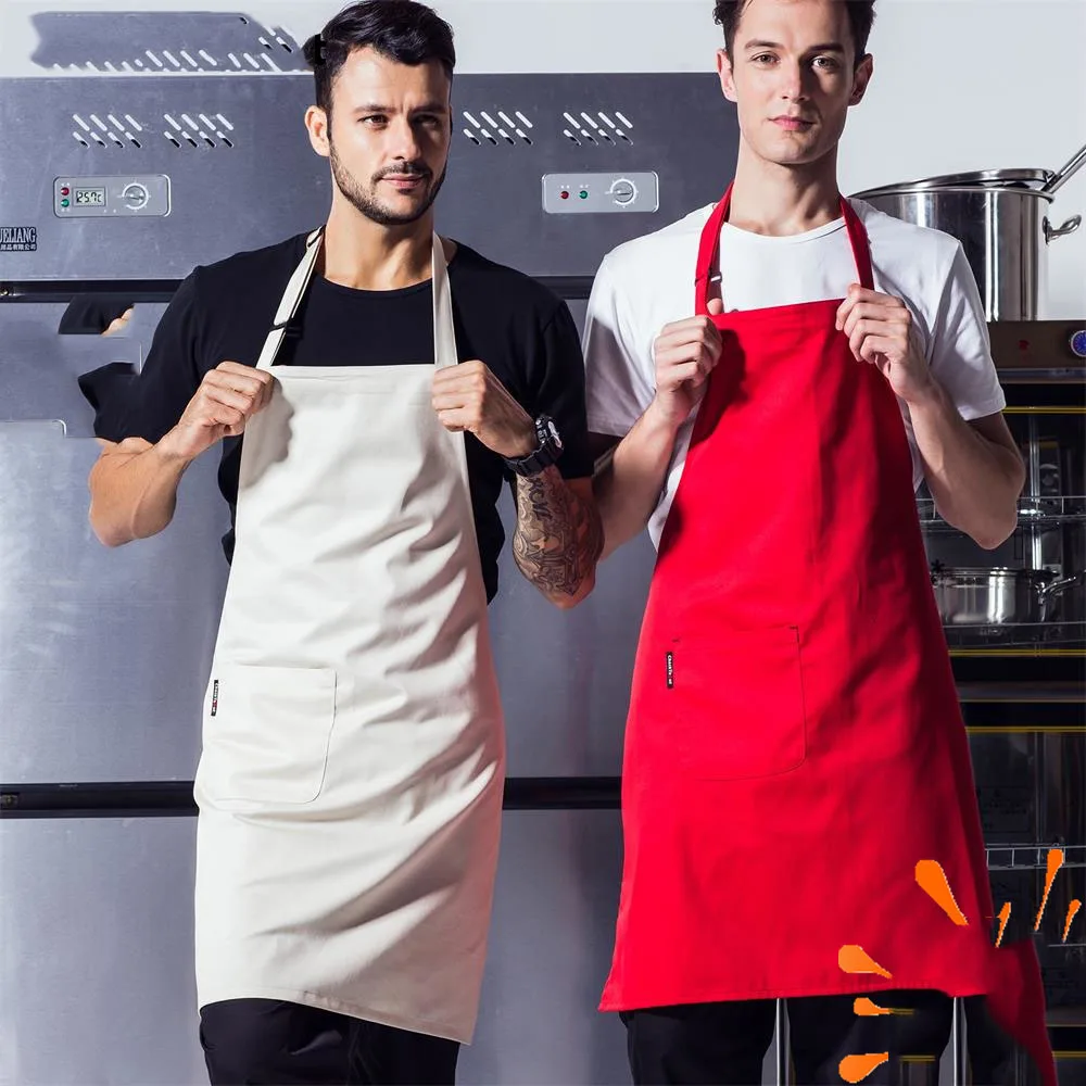 Korean fashion men and women solid color hanging neck apron kitchen home cooking overalls apron coffee shop apron
Korean fashion men and women solid color hanging neck apron kitchen home cooking overalls apron coffee shop apron