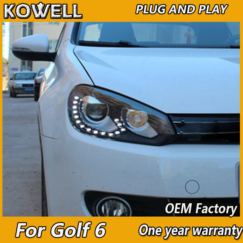 KOWELL Car Styling Head Lamp for Golf 6 Headlights 2009-2012 LED Headlight DRL Daytime Running Light Bi-Xenon HID Accessories
KOWELL Car Styling Head Lamp for Golf 6 Headlights 2009-2012 LED Headlight DRL Daytime Running Light Bi-Xenon HID Accessories