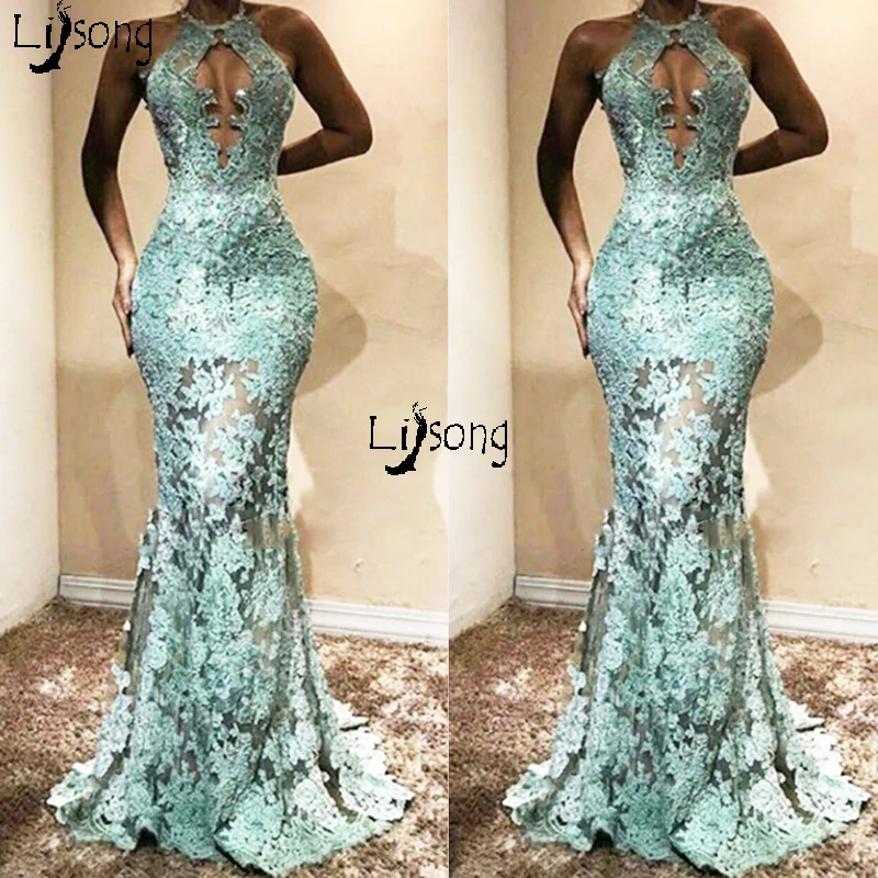Hot Mint Green Sheath Appliques Sexy Dark Girl Womens Backless Prom Mermaid Dress Long Formal Maxi Gowns Custom Made See-through
Hot Mint Green Sheath Appliques Sexy Dark Girl Womens Backless Prom Mermaid Dress Long Formal Maxi Gowns Custom Made See-through