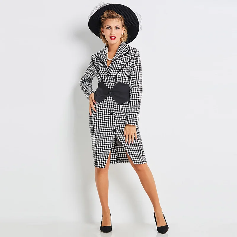 Женский однобортный Тренч Sisjuly черный с длинным рукавом Осень зима 2018|women trench|winter