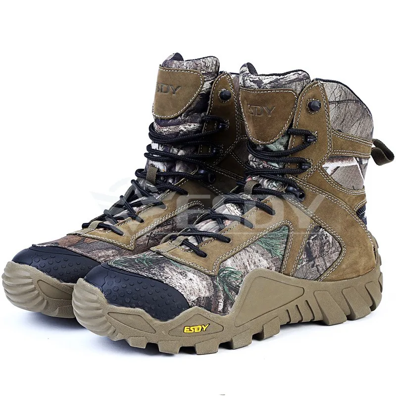 ESDY Men's Outdoor High Top Waterproof Camouflage Hiking Boots Shoes Men Military Tactical Camping Sports Shoes
ESDY Men's Outdoor High Top Waterproof Camouflage Hiking Boots Shoes Men Military Tactical Camping Sports Shoes