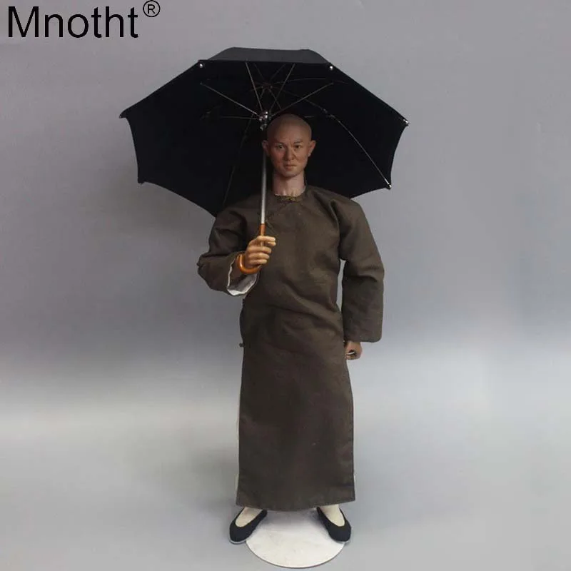

Mnotht 1/6 Sence Black Umbrella Model ZY3003 Accessories Huang Feihong Prop Annex Toy for 12 Inch Soldier Action Figure m6n