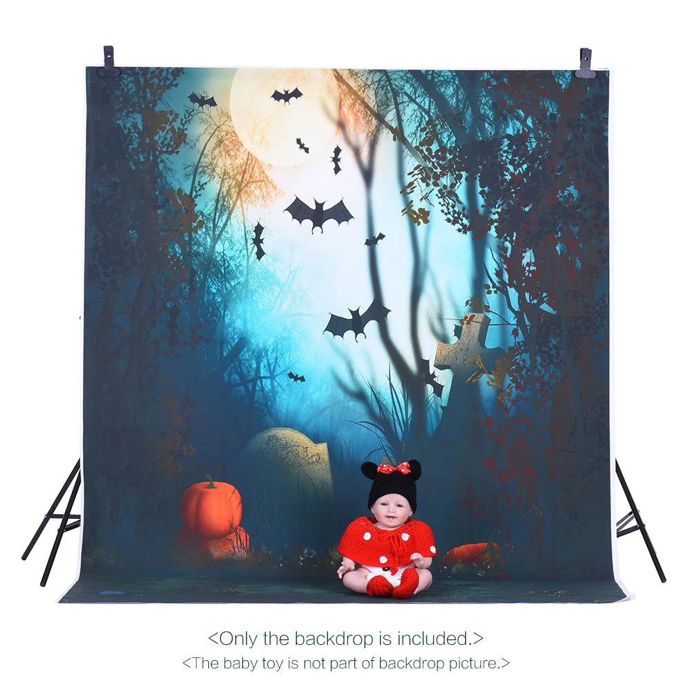 1.5 * 2m Photography Background Backdrop Digital Printing Hallowmas Halloween Pumpkin Graveyard Bat Pattern for Photo Studio
1.5 * 2m Photography Background Backdrop Digital Printing Hallowmas Halloween Pumpkin Graveyard Bat Pattern for Photo Studio