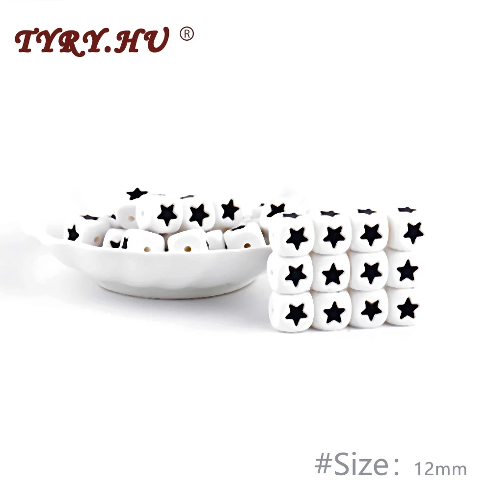 TYRY.HU 100Pcs Star&Heart Letter Silicone Beads Baby Teething Chew Teether Square Silicone Beads Oral Care BABY DIY Jewelry Toy
TYRY.HU 100Pcs Star&Heart Letter Silicone Beads Baby Teething Chew Teether Square Silicone Beads Oral Care BABY DIY Jewelry Toy
