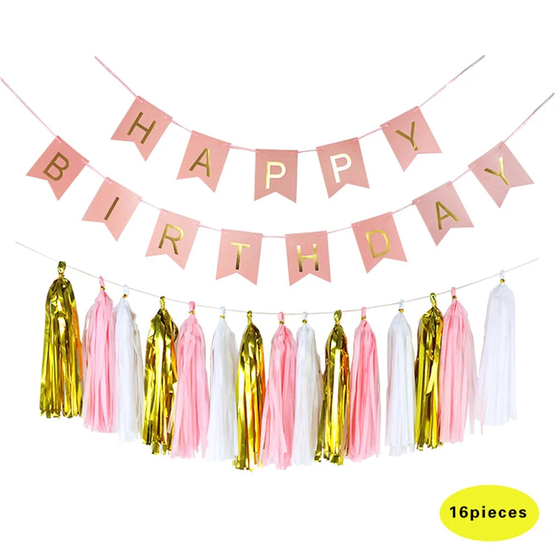 HAOCHU 16pcs/set Tissue Tassel Garland Paper Banner Garlands Craft Birthday Party Decoration Bunting Flags Photo Booth Props
HAOCHU 16pcs/set Tissue Tassel Garland Paper Banner Garlands Craft Birthday Party Decoration Bunting Flags Photo Booth Props