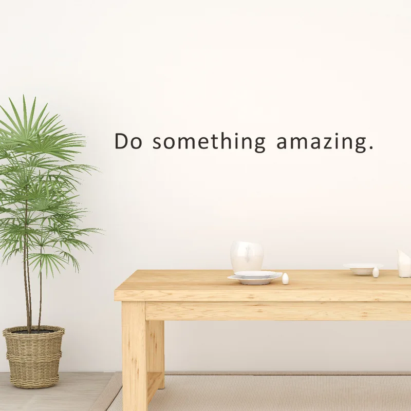 Do something amazing Inspirational Wall Sticker living room bedroom modern Home Decoration Decals Proverbs Stickers wallpaper
Do something amazing Inspirational Wall Sticker living room bedroom modern Home Decoration Decals Proverbs Stickers wallpaper