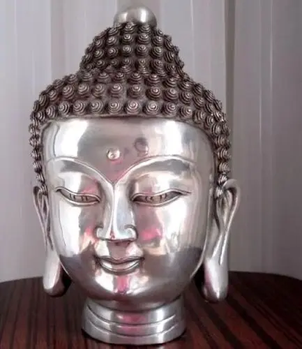 Decoration Brass 22cm x 13 x 14CM Tibetan silver Tibet Buddhis shakyamuni bronze buddha head statue wedding FREE SHIPPING
Decoration Brass 22cm x 13 x 14CM Tibetan silver Tibet Buddhis shakyamuni bronze buddha head statue wedding FREE SHIPPING