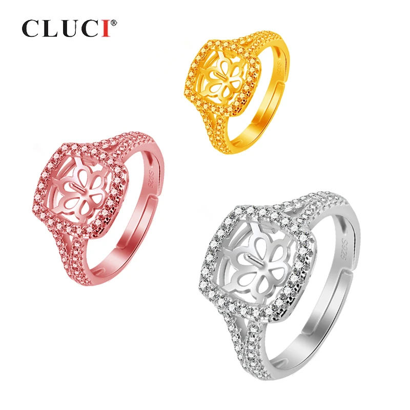 CLUCI Silver 925 Wedding Women Rings Jewelry Square Zircon Pearl Ring Mounting Adjustable 925 Sterling Silver Rings SR2133SB
CLUCI Silver 925 Wedding Women Rings Jewelry Square Zircon Pearl Ring Mounting Adjustable 925 Sterling Silver Rings SR2133SB