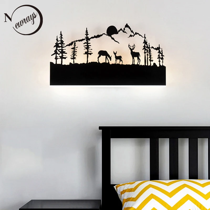 Modern simple metal black wall lamp LED creative painted night light with 6 styles for bedroom living room aisle bathroom hotel
Modern simple metal black wall lamp LED creative painted night light with 6 styles for bedroom living room aisle bathroom hotel