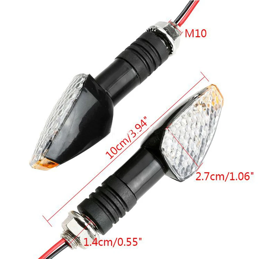 4pcs Mini Strip Black led motorcycle Turn signal light Amber 12V Motorcycle Accessories Lighting Universal
4pcs Mini Strip Black led motorcycle Turn signal light Amber 12V Motorcycle Accessories Lighting Universal