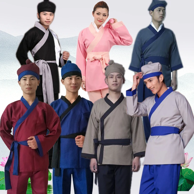 Men Ancient Costume Hanfu Traditional Ancient Restaurant Features Chinese Hanfu for Men Folk Costume Outfit Servant Suit
Men Ancient Costume Hanfu Traditional Ancient Restaurant Features Chinese Hanfu for Men Folk Costume Outfit Servant Suit