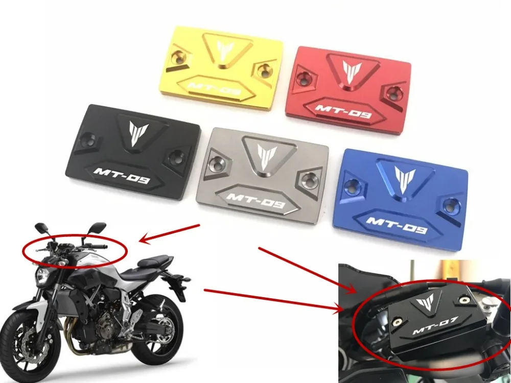 CNC Motorcycle Master Cylinder Front Brake Fuel Reservoir Cover Tank Cap For Yamaha MT07 MT-07 MT09 MT-10 2014 -2017
CNC Motorcycle Master Cylinder Front Brake Fuel Reservoir Cover Tank Cap For Yamaha MT07 MT-07 MT09 MT-10 2014 -2017