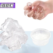 2023 Transparent Slime Toys Crystal Glue for Fluffy Putty Cloud Slime Plasticine Clay Light Polymer Kids Antistress Toy Supplies