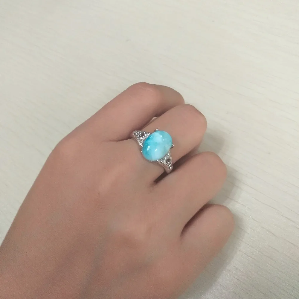 Модные кольца для девочек с синими драгоценными камнями Larimar, Изящные Ювелирные изделия из серебра 925 пробы, Женское кольцо с настоящими дра...
Модные кольца для девочек с синими драгоценными камнями Larimar, Изящные Ювелирные изделия из серебра 925 пробы, Женское кольцо с настоящими дра...