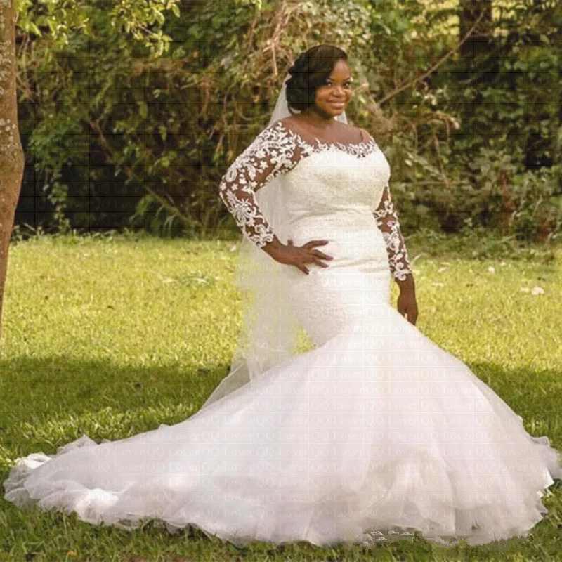 2019 New African Stunning Long Sleeve Mermaid Wedding Dress Lace Bridal Gowns guna bainise
2019 New African Stunning Long Sleeve Mermaid Wedding Dress Lace Bridal Gowns guna bainise