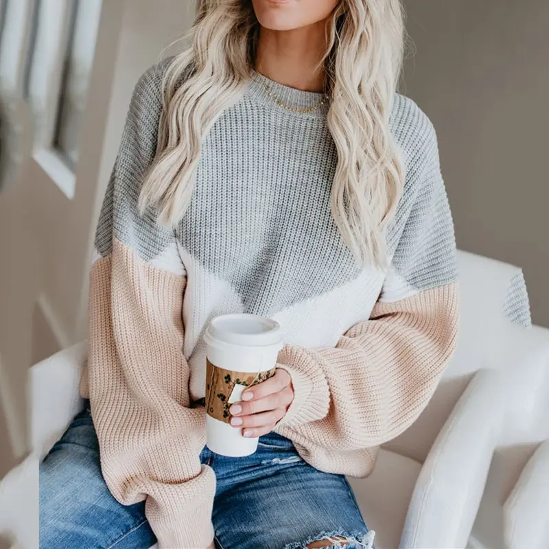 Boho осень 2019 элегантный повседневный размера плюс свободный женский свитер