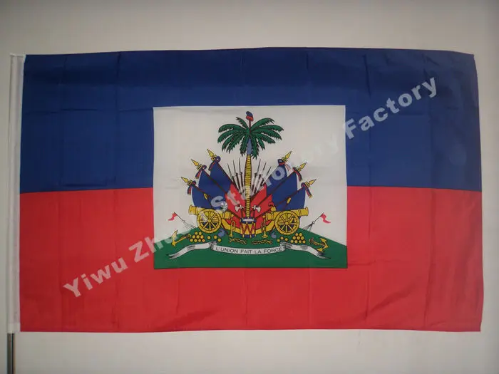 Haiti Flag 150X90cm (3x5FT) 115g 100D Polyester Double Stitched High Quality Free Shipping
Haiti Flag 150X90cm (3x5FT) 115g 100D Polyester Double Stitched High Quality Free Shipping
