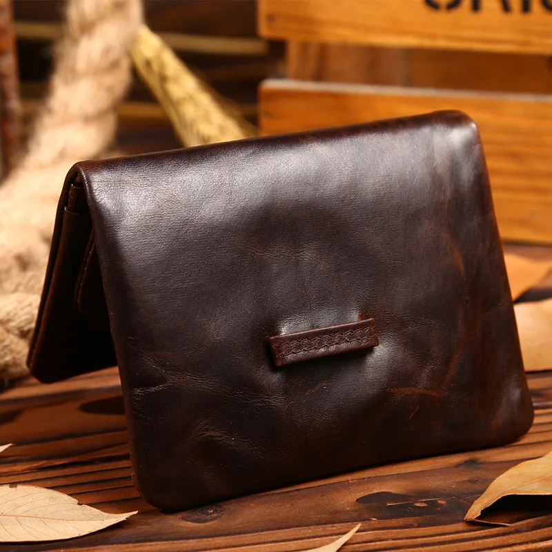 High Quality Genuine Leather Men Wallets Short Coin Purse Small Wallet Cowhide Card Holder Pocket Billetera Hombre | Багаж и сумки