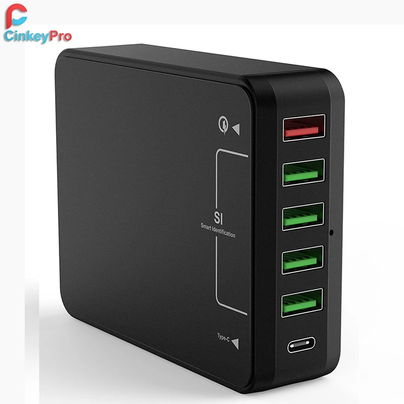 Зарядное устройство с разъемом USB Type-C, 5 портов 3,0, для Samsung, iPhone, iPad, 8A
Зарядное устройство с разъемом USB Type-C, 5 портов 3,0, для Samsung, iPhone, iPad, 8A