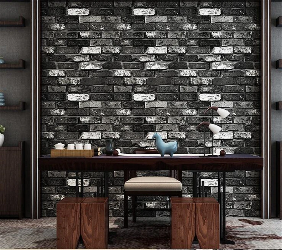 Beibehang Modern brick 3d stone wallpaper roll Green brick Red brick wall background wallpaper for living room pvc 3D wallpaper
Beibehang Modern brick 3d stone wallpaper roll Green brick Red brick wall background wallpaper for living room pvc 3D wallpaper