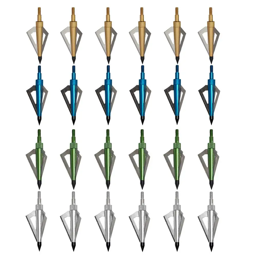 Hunting Broadheads 3 Blades Archery Broadheads 125 Grain Screw-in Arrow Heads Arrow Tips Compatible with Crossbow Compound Bow
Hunting Broadheads 3 Blades Archery Broadheads 125 Grain Screw-in Arrow Heads Arrow Tips Compatible with Crossbow Compound Bow