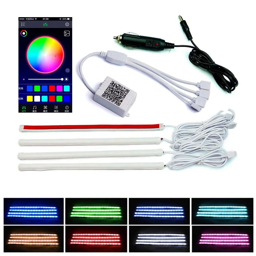 YSY 1set 18smd Flexible Atmosphere Lamp Kit 30CM Bluetooth Phone Control RGB Strip Light Decorative Voice/Music Control
YSY 1set 18smd Flexible Atmosphere Lamp Kit 30CM Bluetooth Phone Control RGB Strip Light Decorative Voice/Music Control