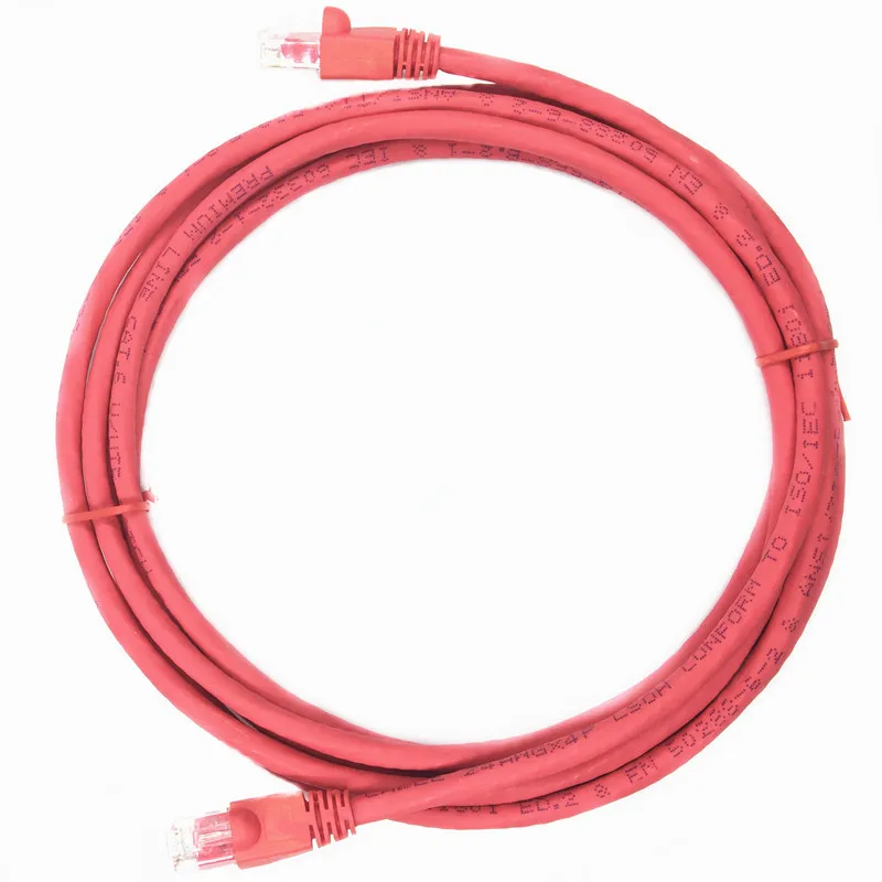 

Cat6 UTP голый медный пропуск Fluke тестовый соединительный кабель 3 м LSZH красная куртка 250 МГц сетевой RJ45 патч-корд Lan кабель с соединителями