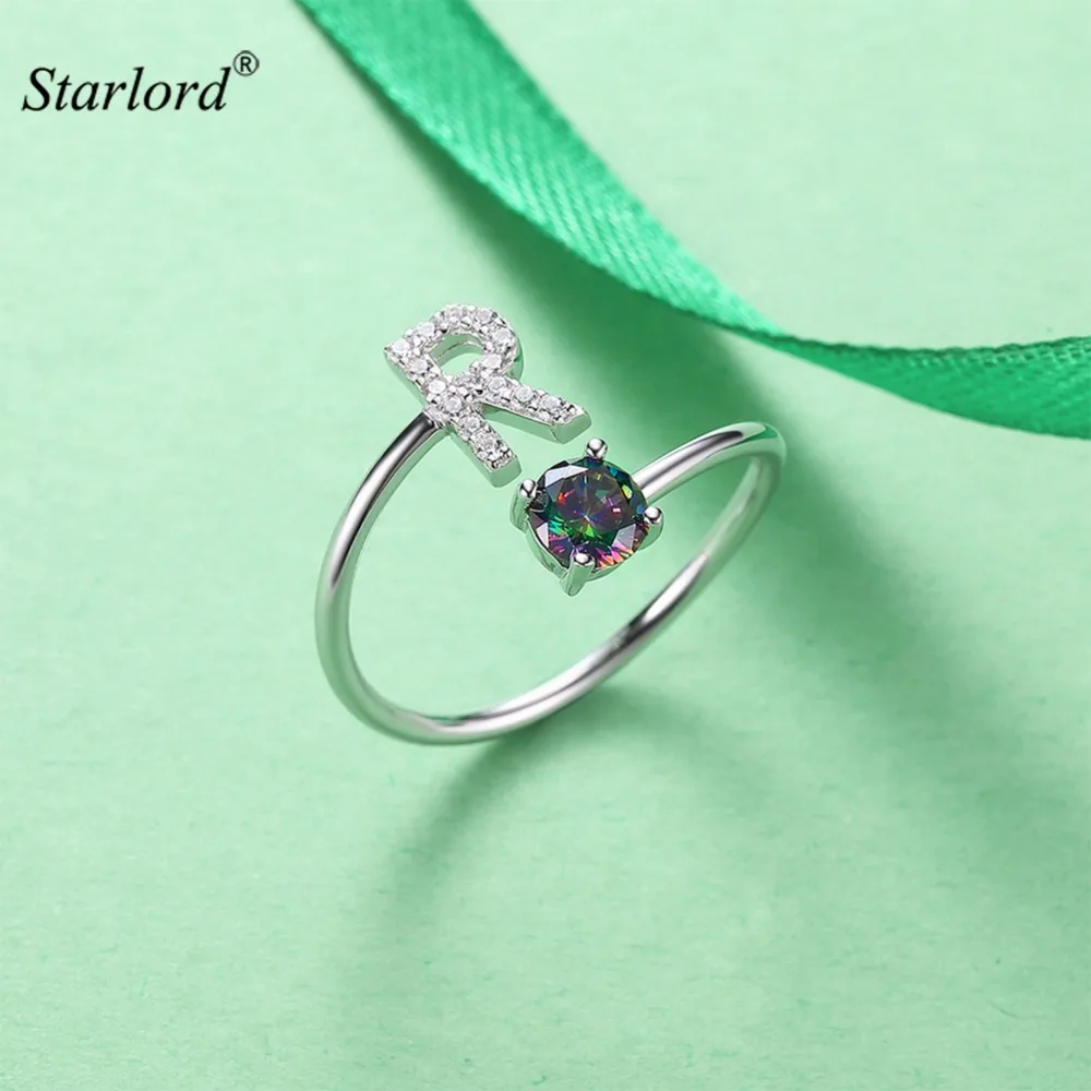 Initial R Letter Ring 925 Sterling Silver Cubic Zirconia Crystal Ring Adjustable Silver Ring Open Ring For Women R6064B
Initial R Letter Ring 925 Sterling Silver Cubic Zirconia Crystal Ring Adjustable Silver Ring Open Ring For Women R6064B