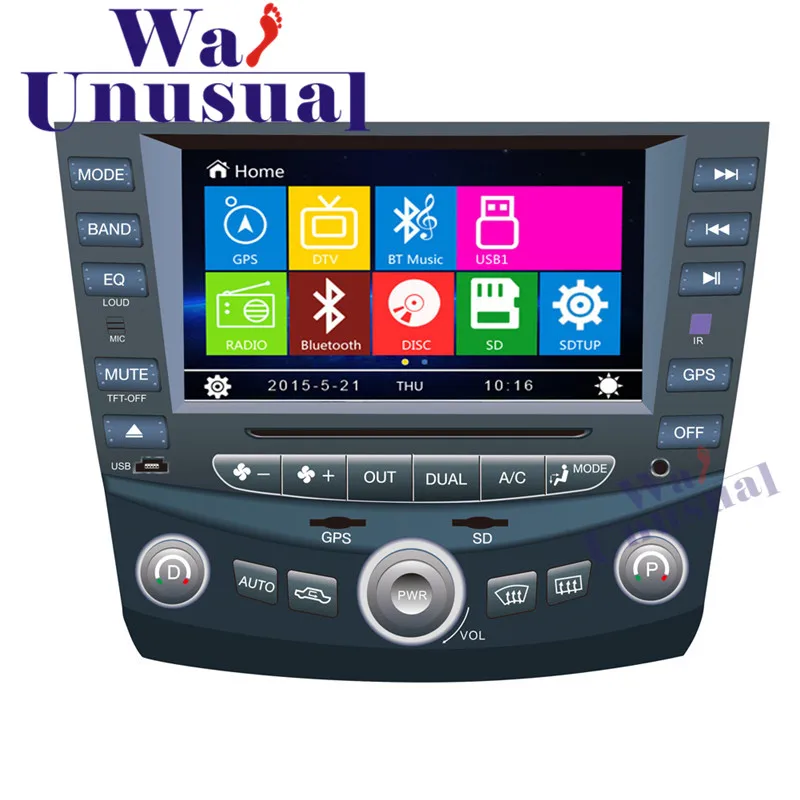 WANUSUAL 8" Professional Wince Car Entertainment System Radio Player For Honda Accord 7 Auto GPS Navigation with 8GB Free Maps
WANUSUAL 8" Professional Wince Car Entertainment System Radio Player For Honda Accord 7 Auto GPS Navigation with 8GB Free Maps