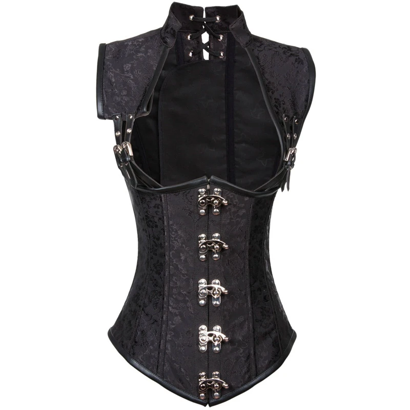 Black Steampunk Vintage Gothic Clothing Women Sexy Corsets And Bustiers Top Steel Boned Waist slimming Corset Waist Trainer Vest
Black Steampunk Vintage Gothic Clothing Women Sexy Corsets And Bustiers Top Steel Boned Waist slimming Corset Waist Trainer Vest