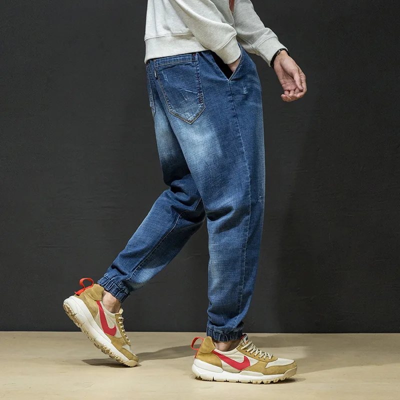 Fashion Jeans Men Blue Color Loose Fit Pants 2019 Spring Summer Streetwear Hip Hop Ripped Irregular Jogger Harem Jeans
Fashion Jeans Men Blue Color Loose Fit Pants 2019 Spring Summer Streetwear Hip Hop Ripped Irregular Jogger Harem Jeans