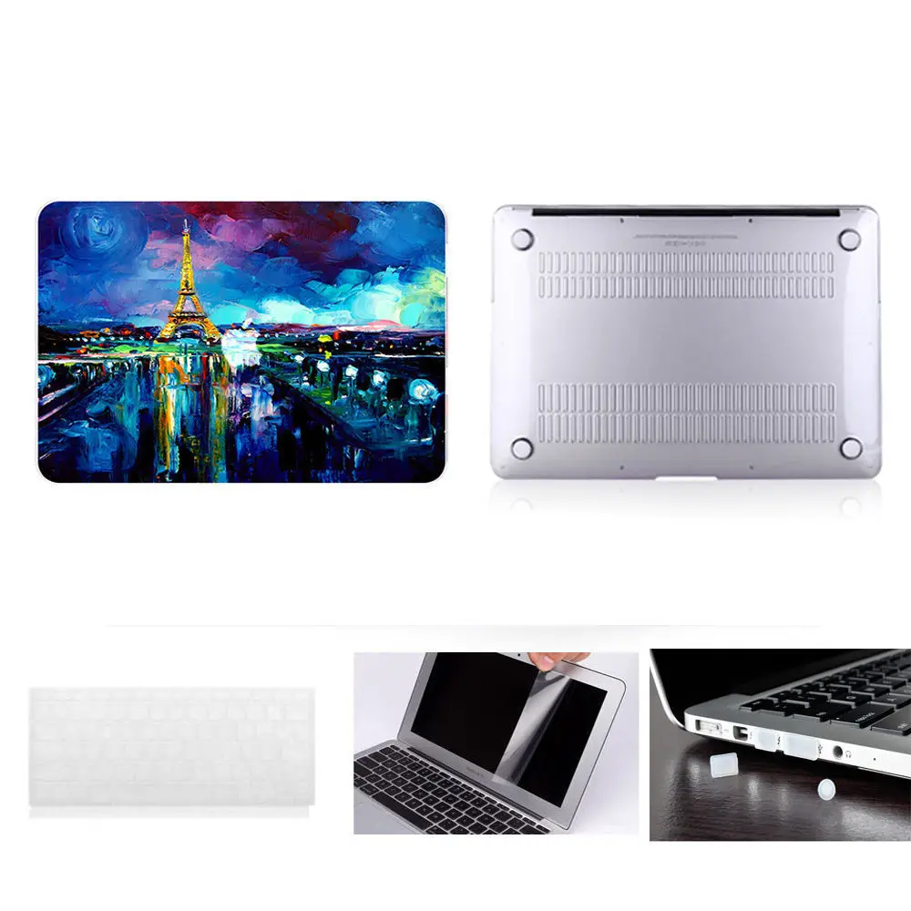 Laptop Hard Case Cover+Keyboard Cover+Screen Film+Dust Plug For New Apple Macbook Air 11 Air13 A1932 Pro 13 15 Touch Bar A1706
Laptop Hard Case Cover+Keyboard Cover+Screen Film+Dust Plug For New Apple Macbook Air 11 Air13 A1932 Pro 13 15 Touch Bar A1706