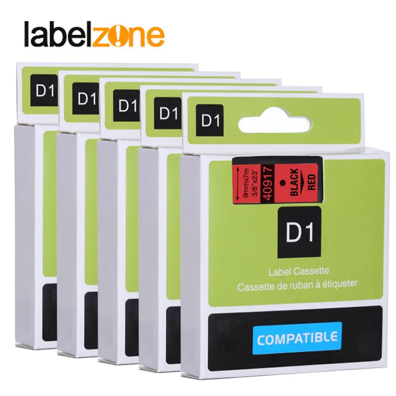 5Pcs Black on red 40917 label tapes compatible dymo d1 label printers 9mm*7m label ribbon cassette for dymo label manager 160
5Pcs Black on red 40917 label tapes compatible dymo d1 label printers 9mm*7m label ribbon cassette for dymo label manager 160