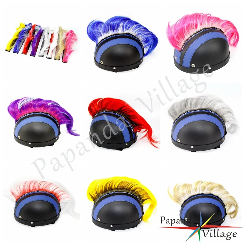 8 Color Helmet Mohawks Outdoor Riding Cap Helmet Decoration For Snowmobile ATV BMX Bike Ski Snowboard Dirt Bike Helmets Hair
8 Color Helmet Mohawks Outdoor Riding Cap Helmet Decoration For Snowmobile ATV BMX Bike Ski Snowboard Dirt Bike Helmets Hair