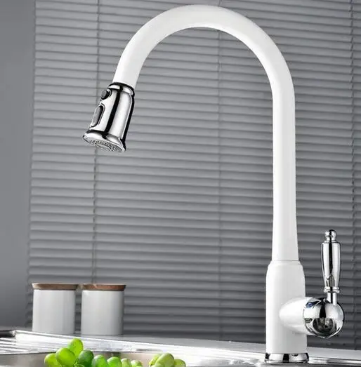 High Quality New Arrivals total brass pull out kitchen faucet white hot and cold kitchen mixer sink mixer tap wash basin faucet
High Quality New Arrivals total brass pull out kitchen faucet white hot and cold kitchen mixer sink mixer tap wash basin faucet