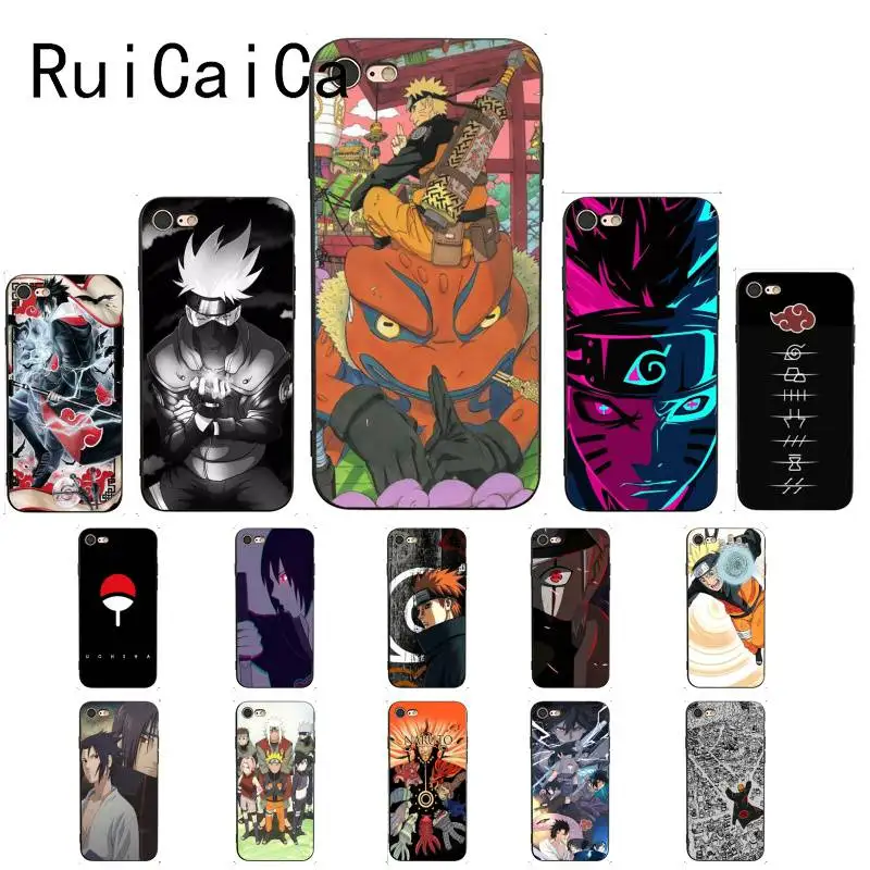 Ruicaica Новый крутой японский аниме Наруто рельеф ТПУ мягкий силиконовый черный