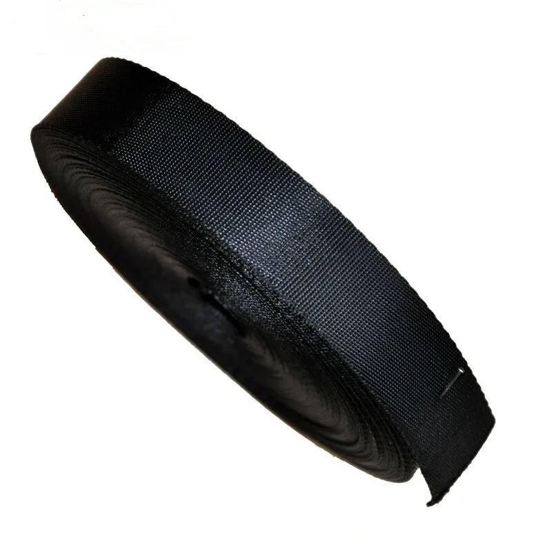 2.5cm width 1.3mm thickness 10 yards black zakka nylon webbing ribbon bias tape for bags and hand made DIY accessories
2.5cm width 1.3mm thickness 10 yards black zakka nylon webbing ribbon bias tape for bags and hand made DIY accessories